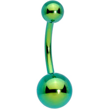Load image into Gallery viewer, Green Anodized Mean Greenie Belly Ring
