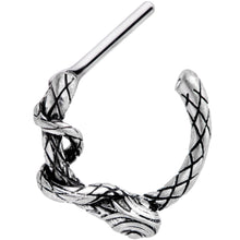 Load image into Gallery viewer, 16G 5/16 Slithering Snake Septum Clicker
