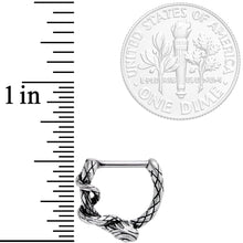 Load image into Gallery viewer, 16G 5/16 Slithering Snake Septum Clicker
