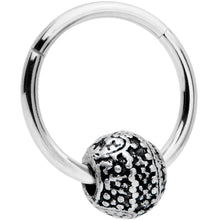 Load image into Gallery viewer, 16G 3/8 Tiny Texture Pattern Bead Hinged Segment Ring
