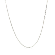 Load image into Gallery viewer, Sterling Silver Rhodium Plated Cable Chain 0.8mm
