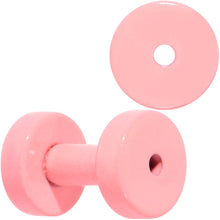 Load image into Gallery viewer, Sweet Pastel Pink Screw Fit Tunnel Plug Set 16G to 19mm
