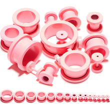 Load image into Gallery viewer, Sweet Pastel Pink Screw Fit Tunnel Plug Set 16G to 19mm
