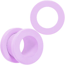 Load image into Gallery viewer, Sweet Pastel Purple Screw Fit Tunnel Plug Set 16G to 19mm
