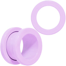 Load image into Gallery viewer, Sweet Pastel Purple Screw Fit Tunnel Plug Set 16G to 19mm
