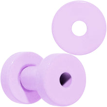 Load image into Gallery viewer, Sweet Pastel Purple Screw Fit Tunnel Plug Set 16G to 19mm
