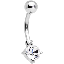 Load image into Gallery viewer, Clear Gem Rose Gold Tone Pineapple Belly Ring Set of 4  Bonus Pack
