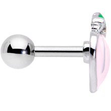Load image into Gallery viewer, 16G 1/4 Sweet Pink Peach Cartilage Tragus Earring
