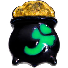 Load image into Gallery viewer, 16G 1/4 Pot o Gold St Patricks Day Cartilage Tragus Earring
