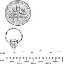 Load image into Gallery viewer, 16G 3/8 Clear CZ Gem Openwork Alien Hinged Segment Ring
