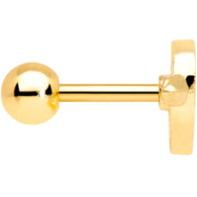 Load image into Gallery viewer, 16G 1/4 Gold Tone Sweet Pink Sweetheart Cartilage Earring
