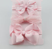 Load image into Gallery viewer, Handmade Vintage Retro Baby Elastic flower Headband Bowknot Hairband Toddler Infants For Baby
