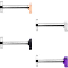 Load image into Gallery viewer, 16G 5/16 Multicolor Dinosaur Internally Threaded Labret Set of 4
