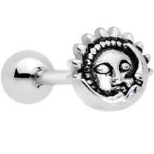 Load image into Gallery viewer, Celestial Romance Sun and Moon Barbell Tongue Ring
