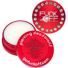 Load image into Gallery viewer, Clear Gem Red Funk-Off Piercing Deodorant
