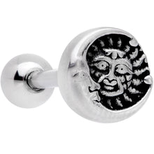 Load image into Gallery viewer, Celestial Snuggle Sun and Moon Barbell Tongue Ring

