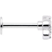 Load image into Gallery viewer, 16G 5/16 Clear CZ Gem Lucky Elephant Labret Moroe Tragus
