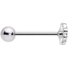 Load image into Gallery viewer, White Pink Sweet Springtime Easter Flower Barbell Tongue Ring
