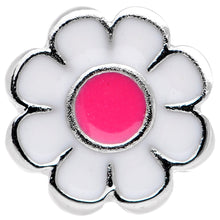 Load image into Gallery viewer, White Pink Sweet Springtime Easter Flower Barbell Tongue Ring
