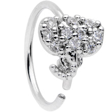 Load image into Gallery viewer, 20G 5/16 Clear CZ Elegant Elephant Nose Hoop
