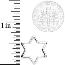 Load image into Gallery viewer, 16G 5/16 Hexagram Star of David Closure Ring
