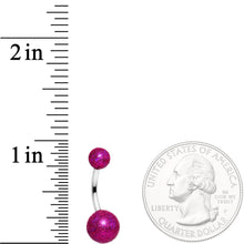 Load image into Gallery viewer, Hot Pink Sandblasted Belly Ring
