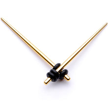 Load image into Gallery viewer, Gold Tone Anodized Straight Taper Set Available in Sizes  12G to 00G
