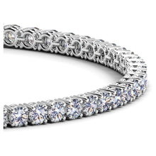 Load image into Gallery viewer, Lab Grown Round Diamond Tennis Bracelet in 14k White Gold (5 cctw  F/G  VS2/SI1)
