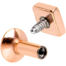 Load image into Gallery viewer, 3/16 Gold Tone Rhombus Internally Threaded Daith Cartilage Tragus
