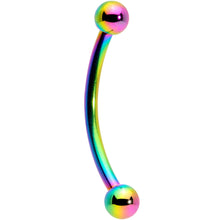 Load image into Gallery viewer, 16G 1/2 Rainbow Curved Barbell
