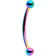 Load image into Gallery viewer, 16G 9/16 Rainbow Curved Barbell
