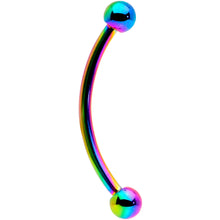 Load image into Gallery viewer, 16G 9/16 Rainbow Curved Barbell
