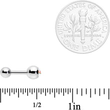 Load image into Gallery viewer, 16G 1/4 Rainbow Text Gay Pride Cartilage Tragus Earring
