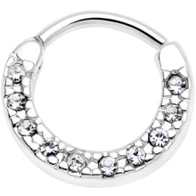 Load image into Gallery viewer, 16G 5/16 Clear Gem Paved Cartilage Clicker
