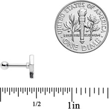 Load image into Gallery viewer, 16G 1/4 Transgender Pride Fist Tragus Cartilage Earring
