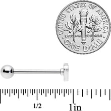 Load image into Gallery viewer, Red Yellow Blue Pansexual Pride Heart Barbell Tongue Ring
