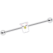 Load image into Gallery viewer, 14G Sweet Llama Industrial Barbell 38mm

