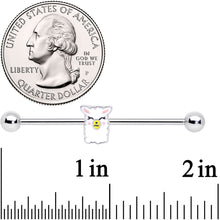 Load image into Gallery viewer, 14G Sweet Llama Industrial Barbell 38mm
