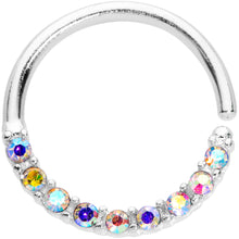 Load image into Gallery viewer, 16G 3/8 Aurora Gem Simple Elegance Seamless Circular Ring
