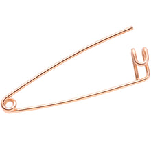Load image into Gallery viewer, 14G Rose Gold Tone Punk Rock Safety Pin Industrial Barbell 38mm
