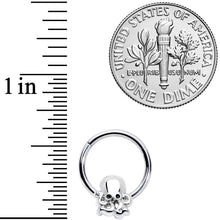 Load image into Gallery viewer, 16G 3/8 Black Gem Nautical Octopus Hinged Segment Ring
