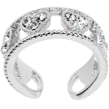 Load image into Gallery viewer, Clear Gem Ring of Hearts Non Pierced Ear Cuff
