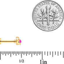 Load image into Gallery viewer, 16G 5/16 Pink Faux Opal Gold Tone Heart Labret Tragus Set of 3
