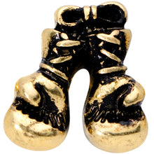 Load image into Gallery viewer, 16G 1/4 Gold Tone Boxing Gloves Cartilage Tragus Earring
