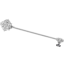 Load image into Gallery viewer, 14G Ornate Filigree Key Industrial Barbell 38mm
