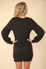 Load image into Gallery viewer, Ruched Detail Bodycon Mini Dress For Women – Elegant, Sleek, Figure-Hugging Fit, Flattering Ruched Design, Bold Mini Dress for Special Occasions
