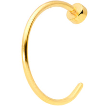 Load image into Gallery viewer, 22G 5/16 Gold Tone Disc Nose Hoop
