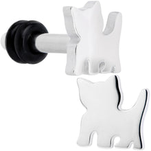 Load image into Gallery viewer, Steel Cat Lover Kitty Cat Single Flare Plug Set 14G to 0G
