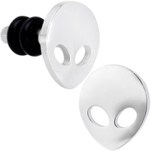 Load image into Gallery viewer, Steel Space Alien Single Flare Plug Set 14G to 2G
