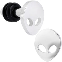 Load image into Gallery viewer, Steel Space Alien Single Flare Plug Set 14G to 2G
